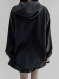 Bartz ribbed hooded shirt