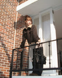 Renee Crop Wool Big Pocket Mustang Jacket