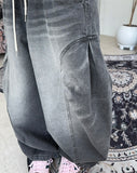 Hender Balloon Pintuck Denim Pants
