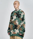 Teddy Bear Camouflage Knit Sweater