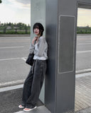 Mio Strap Wide Denim Pants