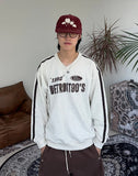 Paz V-neck embroidery sweatshirt