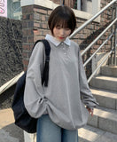 [BAONHAUS] Minets Over Color Matching Collar Rugby Tee