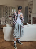 Cross-check seersucker shirt