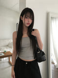 Cons Ribbon Lace Square Neck Strap Sleeveless