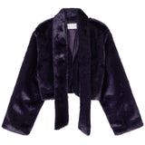 Evie scarf fur shearling jacket