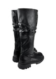 Zipper Flip Buckle Boots