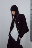 wool terry bookle tweed jacket