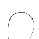 Formica Oval Leather Strap Necklace