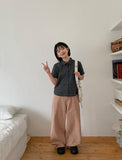 Mameli Check Crop Short Sleeve Shirt