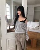 Kanbi V-neck Long Sleeve Knit