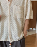 Marilyn Mesh Knit Short Sleeve Shirt