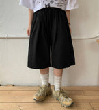 [BAONHAUS] Hiron Pin Tuck Banding Bermuda Training Pants