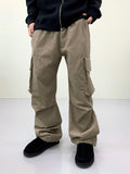 Slay big pocket straight corduroy pants