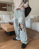 Jerry Vintage Washed Denim Pants