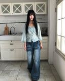 Kawil Washed Wide Denim Pants
