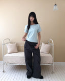 Hichel Washed Wide Pants