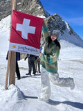 Pallete snow mohair hoodie