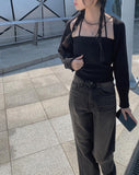 Uku Wash Denim Wide Pants
