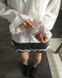 Ponto Dot Frill Blouse