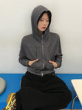 DEEP POCKET HOOD ZIP-UP