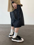 Rich Strap Bijou Bermuda Denim