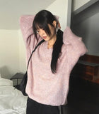 Onne Alpaca Wool Bocashi V-neck Knit