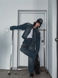 Ocean Wash Side Cut Denim Pants