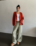 Neckie Soft Loose Fit V-Neck Cardigan