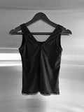 Pre-lace Trimmed Sleeveless