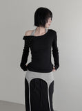 If Button One-Shoulder Off-Tee