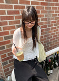 Gentil Frill Dot Layered Sleeveless Cardigan Set