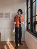 Eki peach two-tuck chino pants
