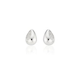 Champagne Moon Dew Drop Silver (W) Pave Earrings