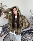 Camor Hood Check Banding Shirt