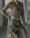 3 Pocket Multi Cargo Denim Pants