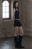 [mnem] Fringe Wash Bustier