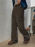 P.O. Straight Cargo Cotton Pants
