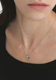 Triple Cut-Out Silver (W) Necklace