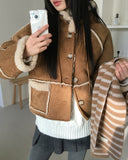 Most Fleece Hood Mustang Short Jacket