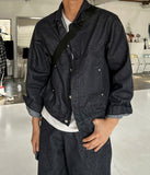 Twin cut denim jacket