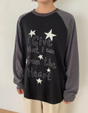 Stelline Star Color Matching Raglan Long Sleeve Tee