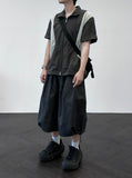 Buckle Bermuda Balloon Shorts