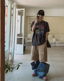 Match two-way cargo wide pants