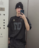 Zero Seven Mesh Track Over Fit Short Sleeve T-shirt