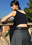 MEROO CROP KNIT TOP