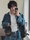 S/S Shea Damaged Washed Denim Shirt
