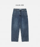 Raffle Slub One-Tuck Denim Pants