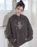 Hello Flower Pigment Hoodie