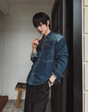 Kor Western Denim Crop Shirt